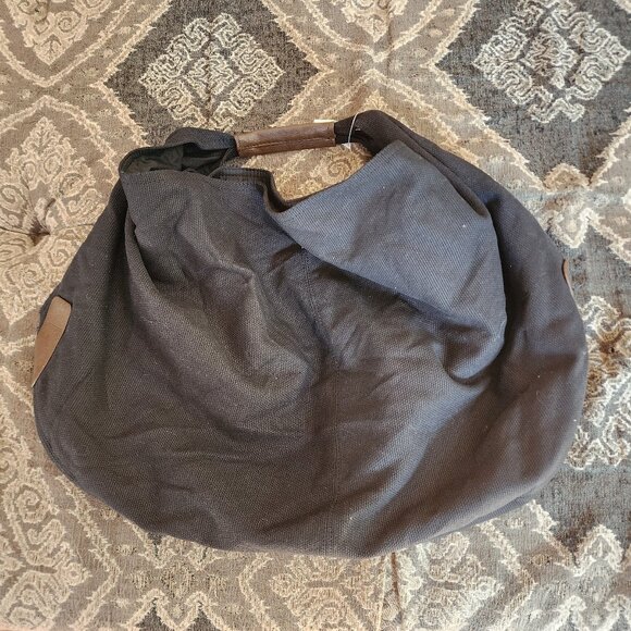 NWT Old Navy Black Textile Hobo Bag - Picture 2 of 16
